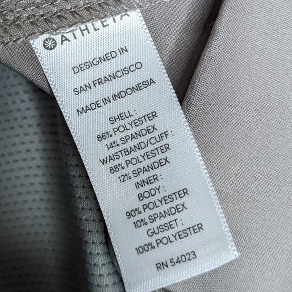 Athleta Taupe Soho Skort Zip Pockets Built in Shorts Under Skirt Stretch Size 0 - Picture 6 of 8